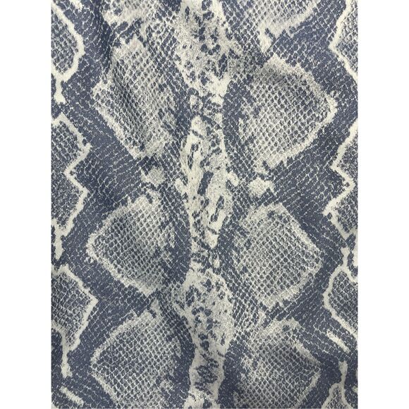Snakeskin Print‎ Racerback Tank Jay Godfrey Women 6 Blue White Open Back Top - Picture 2 of 9